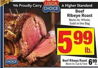 Save Mart Beef ribeye roast offer