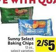 Save Mart Sunny select baking chips offer