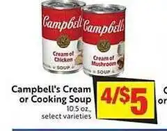Save Mart Campbell's cream or cooking soup offer