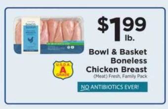 ShopRite Bowl & basket boneless chicken breast offer