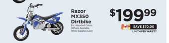 ShopRite Razor mx350 dirtbike offer