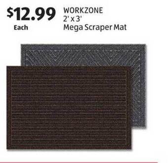 Aldi Workzone 2' x 3' mega scraper mat offer