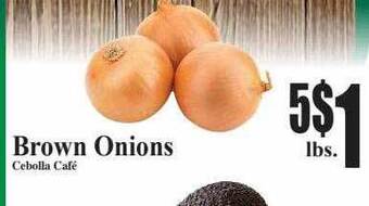 Baja Ranch Brown onions offer