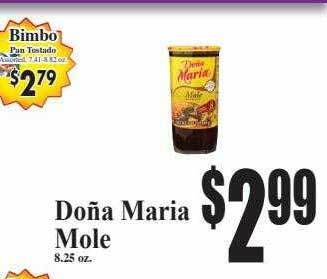 Baja Ranch Doña maria mole offer