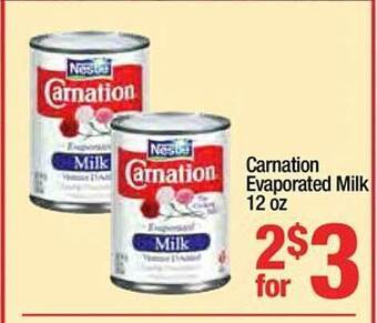 Super King Markets Carnation evaporated milk offer