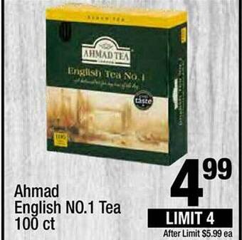Super King Markets Ahmad english no.1 tea offer