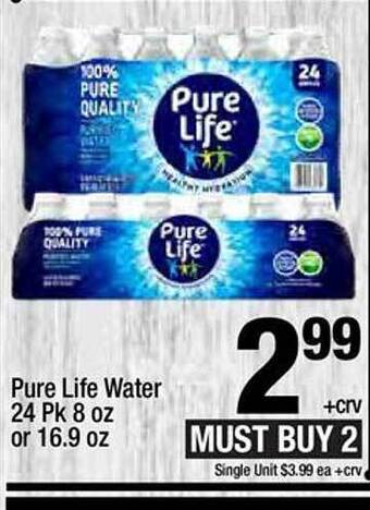 Super King Markets Pure life water offer