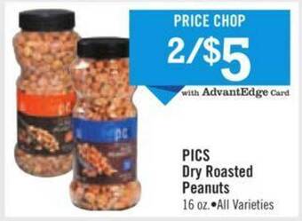 Price Chopper Pics dry roasted peanuts offer