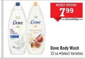 Price Chopper Dove body wash offer