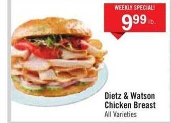 Price Chopper Dietz & watson chicken breast offer