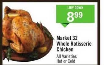 Price Chopper Market 32 whole rotisserie chicken offer