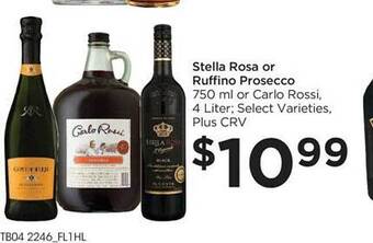 Food 4 Less Stella rosa or ruffino prosecco offer