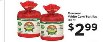 Food 4 Less Guerrero white corn tortillas offer
