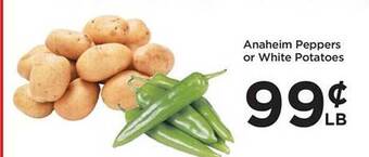 Food 4 Less Anaheim peppers or white potatoes offer