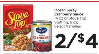 Food 4 Less Ocean spray cranberry sauce offer