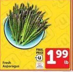 Vons Fresh asparagus offer