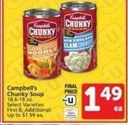 Vons Campbell's chunky soup offer