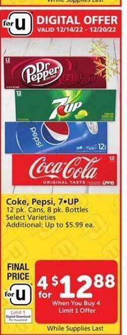 Vons Coke, pepsi, 7-up offer