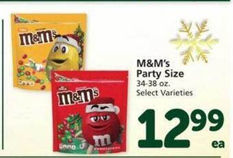 Vons M&m's party size offer