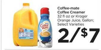 Foods Co Coffee-mate coffee creamer offer