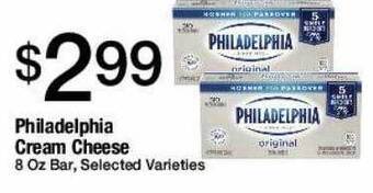Jons International Philadelphia cream cheese offer