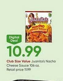 Stater Bros Juanita's nacho cheese sauce offer