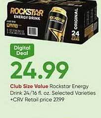 Stater Bros Rockstar energy drink offer