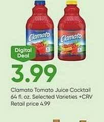 Stater Bros Clamato tomato juice cocktail offer