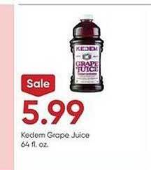 Stater Bros Kedem grape juice offer