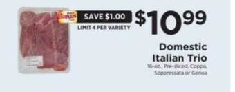 ShopRite Domestic italian trio offer