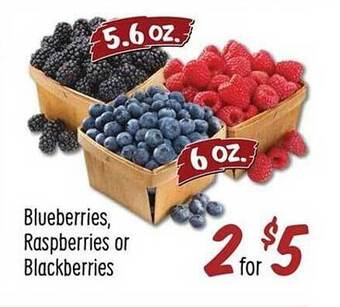 Sprouts Farmers Market Blueberries, raspberries or blackberries offer