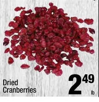 Super King Markets Dried cranberries offer