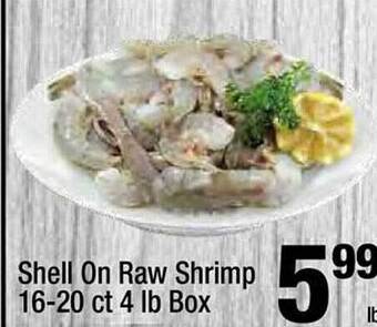 Super King Markets Shell on raw shrimp offer