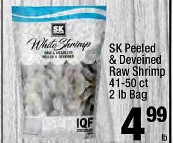 Super King Markets Sk peeled & deveined raw shrimp offer