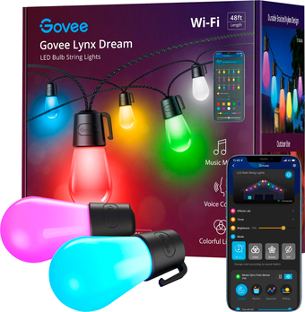 Best Buy Govee - wi-fi bluetooth smart string bulbs - 48 feet offer