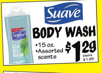 Ollie's Suave body wash offer