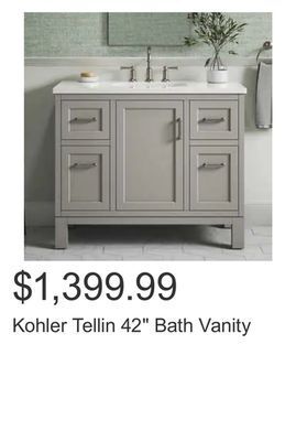 Costco Kohler tellin 42" bath vanity offer