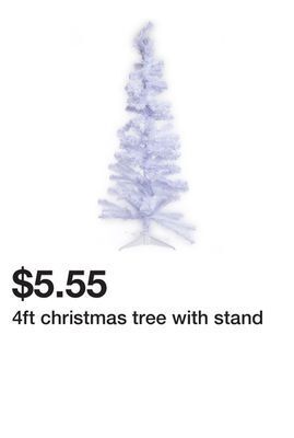 Five Below 4ft christmas tree with stand offer