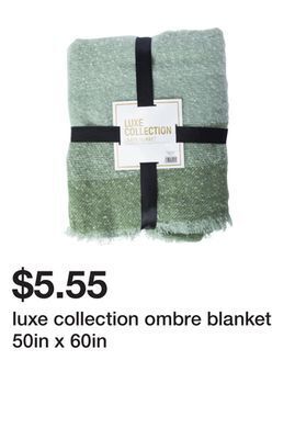 Five Below Luxe collection ombre blanket 50in x 60in offer