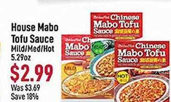 Seafood City House mabo tofu sauce offer