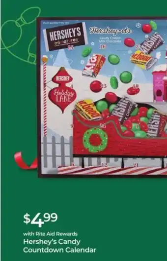 Rite Aid Hershey's Candy Countdown Calendar offer