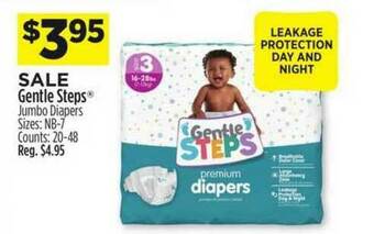 Dollar General Gentle Steps Jumbo Diapers offer