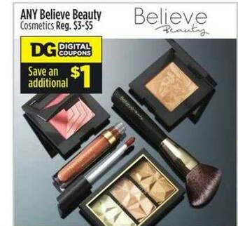 Dollar General Believe Beauty Cosmetics offer