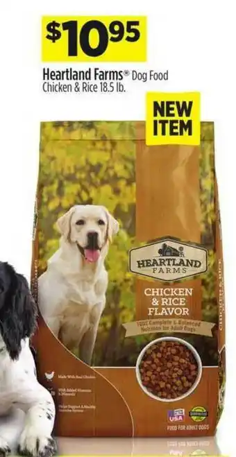 Dollar General Heartland Farms Dog Food Chicken & Rice 18.5 Lb. offer