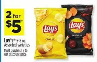 Dollar General Lay's 5-8 Oz. offer