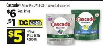 Dollar General Cascade Actionpacs 14-28 Ct. offer