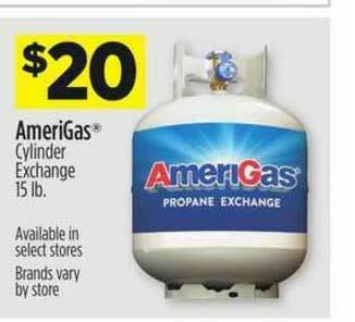 Dollar General Amerigas Cylinder Exchange 15 Lb. offer