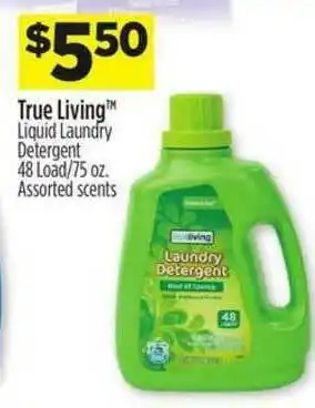 Dollar General True Living Liquid Laundry Detergent 48 Load-75 Oz. offer
