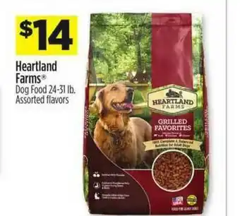 Dollar General Heartland Farms Dog Food 24-31 Lb. offer