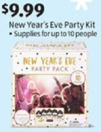 Aldi New Year's Eve Party Kit offer